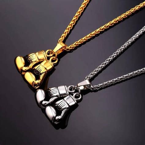 stainless steel boxing glove necklace|boxing glove earrings for men's.